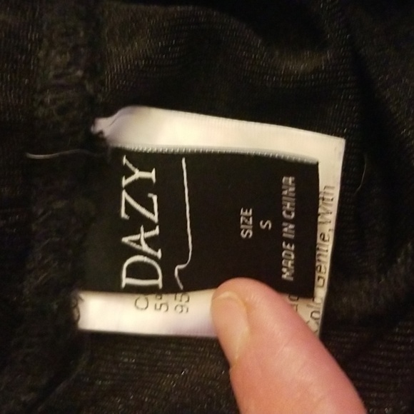 Stretchy black wide leg pants - Picture 2 of 3